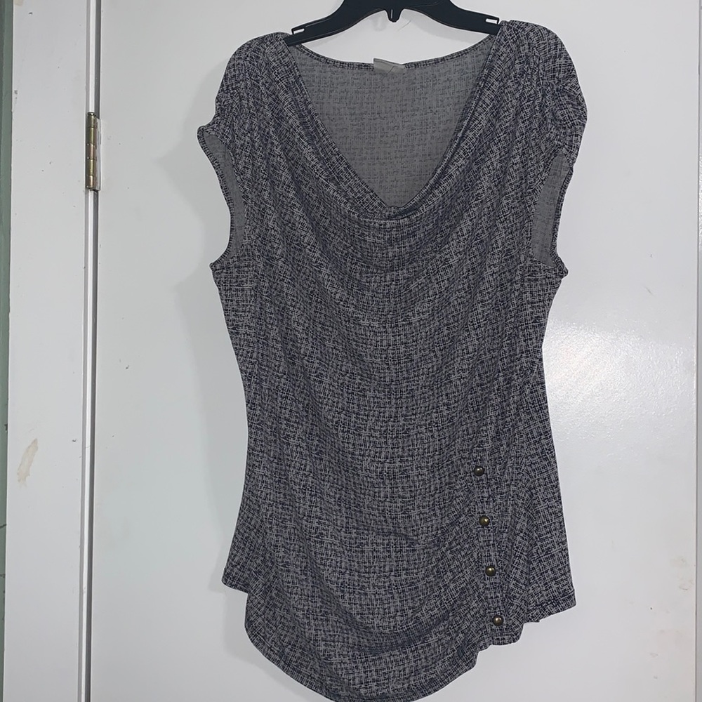 Worthington Stretch cap sleeve top